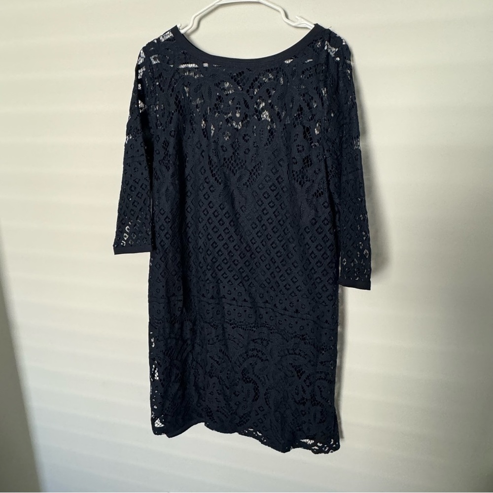 LOFT ¾ Sleeve Lace Shift Dress